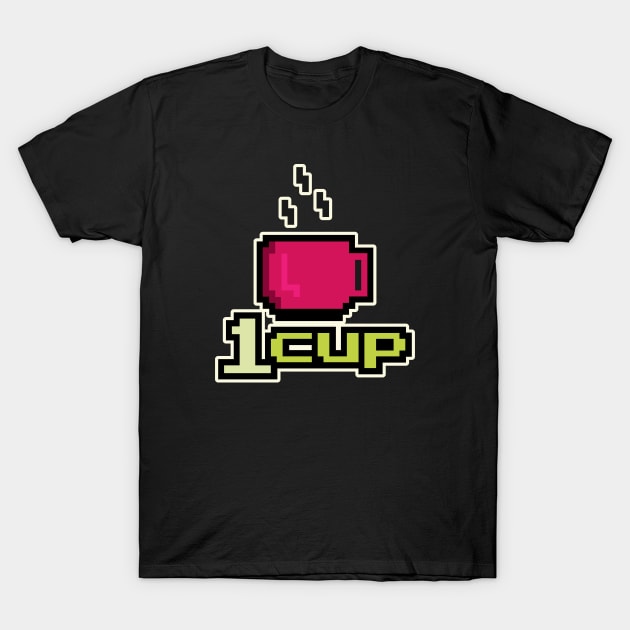 1 cup of coffee T-Shirt by Nimble Nashi